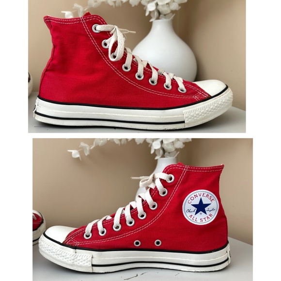 Converse Chuck Taylor All Star High Top in Red Unisex Size Men’s 7 (Women’s9) - Picture 8 of 16